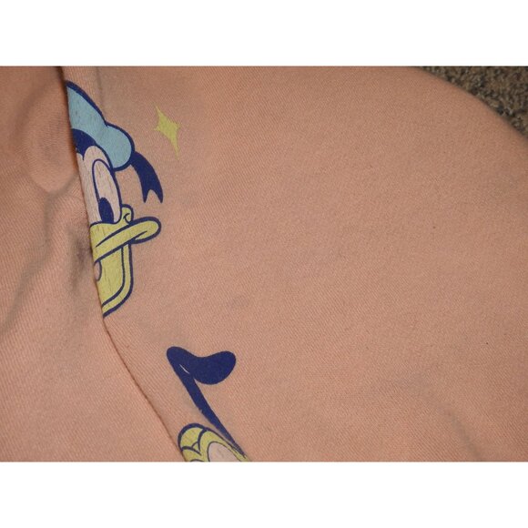 Disney Mickey and Co Pullover Sweatshirt Mickey Minnie Goofy Peach Adult XL - Picture 8 of 10